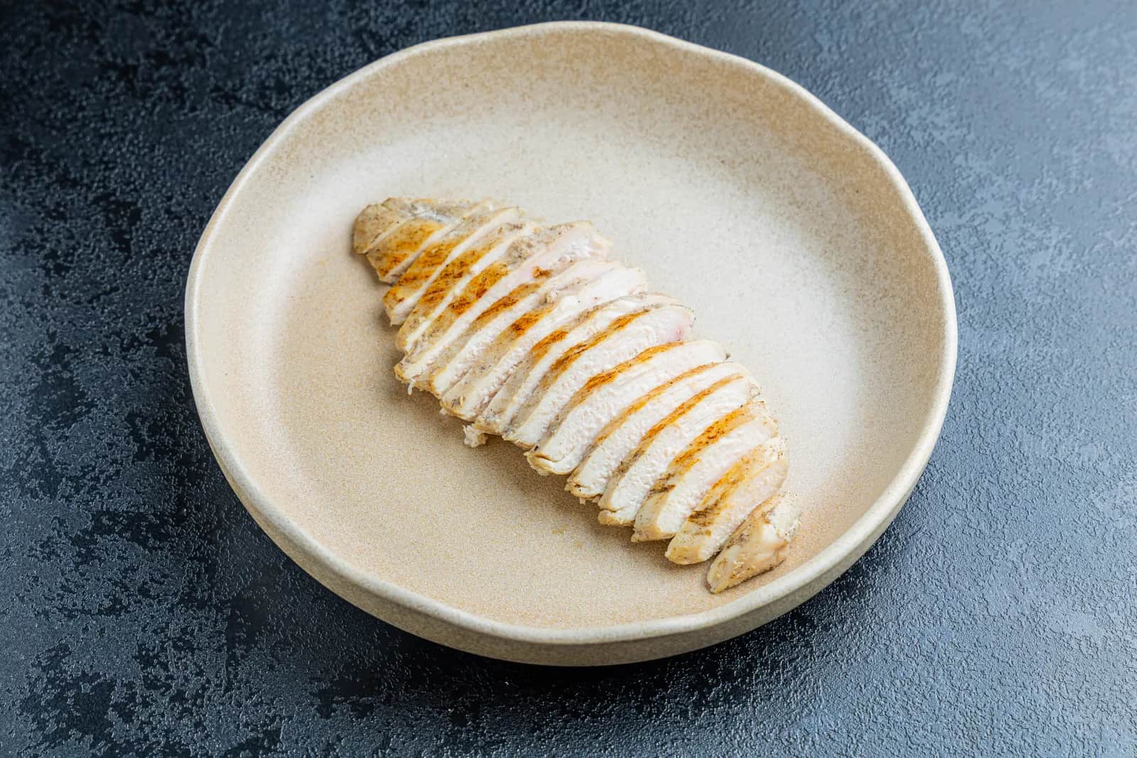 Evenly cooked. Juicy result.