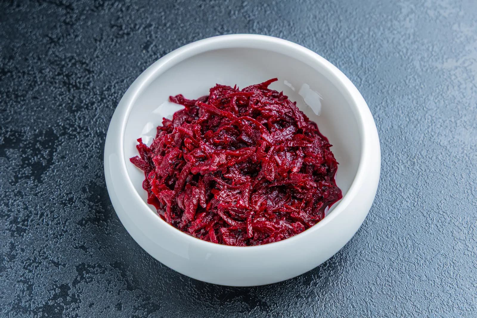 Fermented beetroot in a bowl
