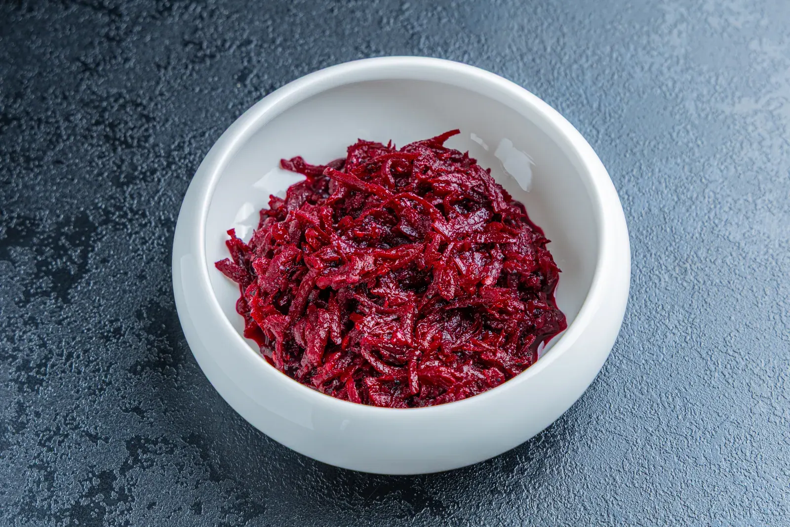 Fermented beetroot in a bowl